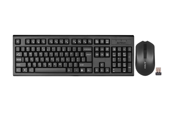 A4Tech Wireless Bangla Keyboard With Wireless Padless Mouse combo