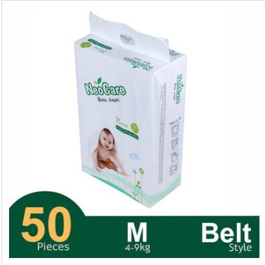 Neocare Premium Belt System Baby Diaper (4-9 kg) (50 Pcs)