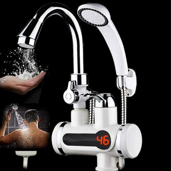 Digital Hot Water Tap With Hand Shower for Sink