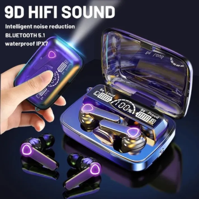 M19 Earbuds TWS Earphone Intelligente Touch Control Wireless Bluetooth 5.1 Headphones Waterproof LED Display With Microphone