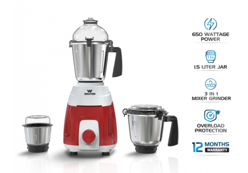 Walton 3in1 SS Heavy Duty Mixer Grinder