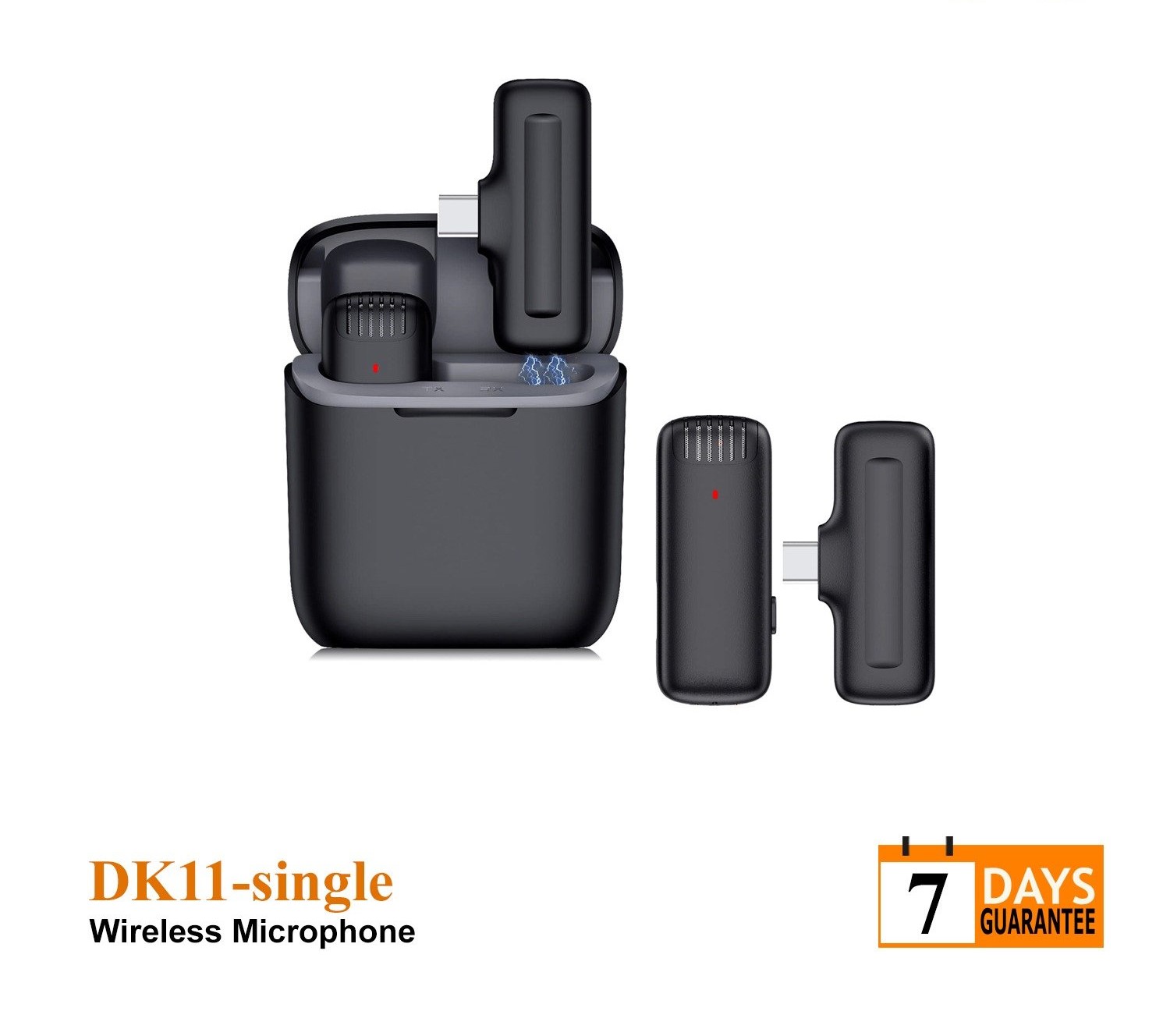 DK11 single Wireless Microphone with Charging Case