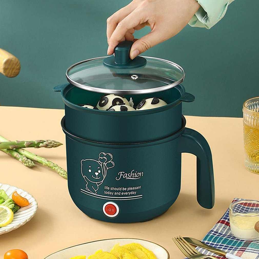 Rice Cooker Small 2L Mini Hot Pot Cooker With Steamer Electric Pot Multi Cooker