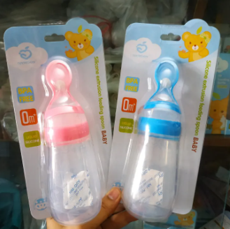 Silicone Extrusion Feeding Spoon & Feeding Bottle