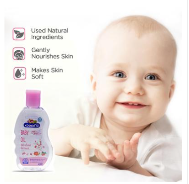 Kodomo Hanabak Baby Oil Pink 200ml